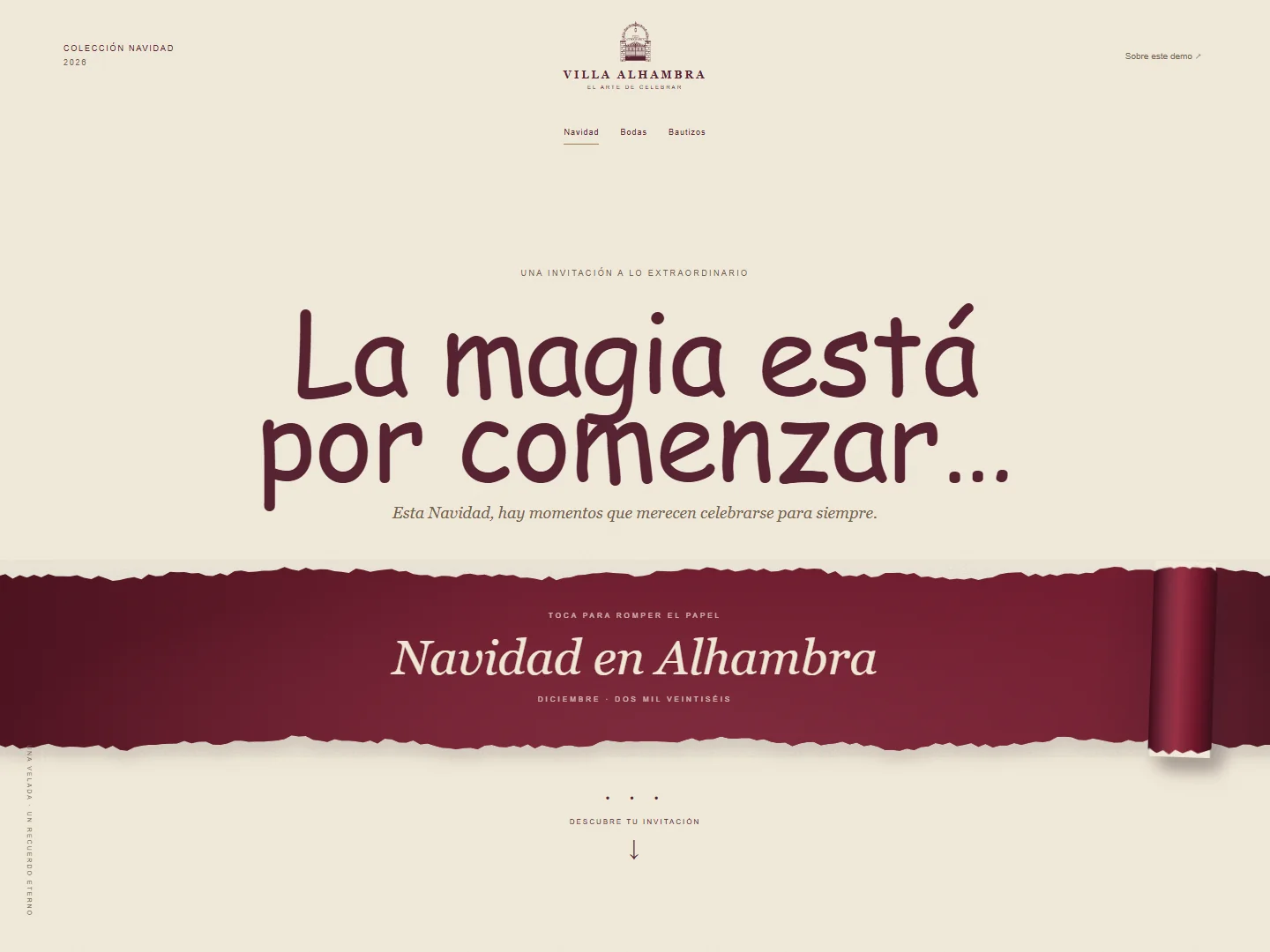 Villa Alhambra / Navidad · PAPEL, FOTOGRAFÍA Y ENCUENTRO