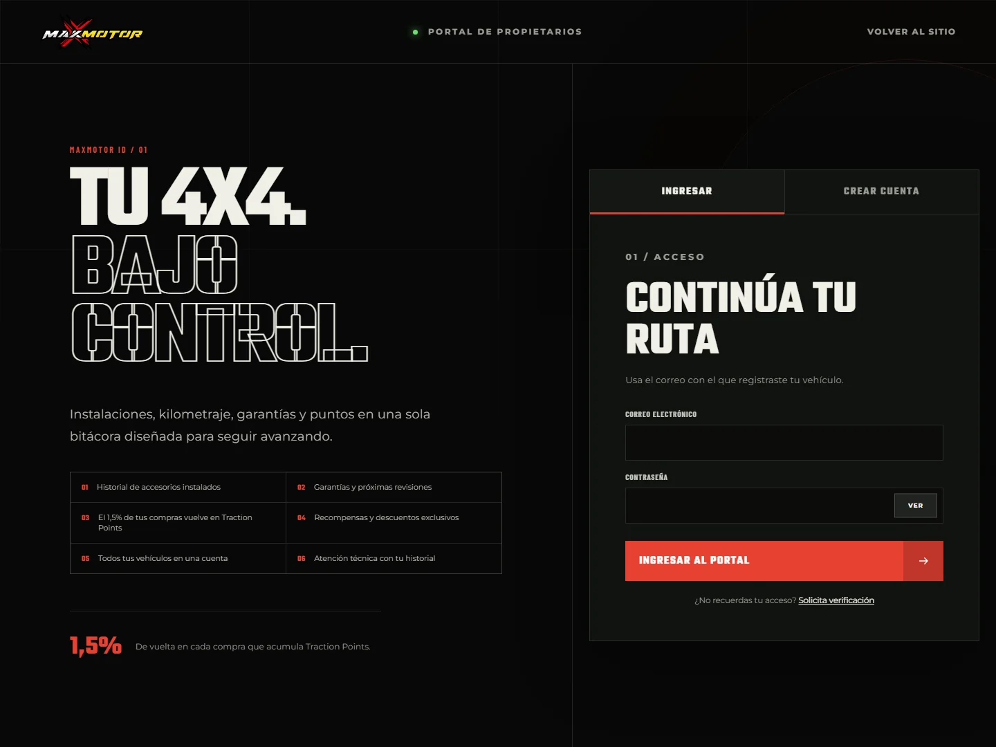 Maxmotor / Portal · CUSTOMER RELATIONSHIP